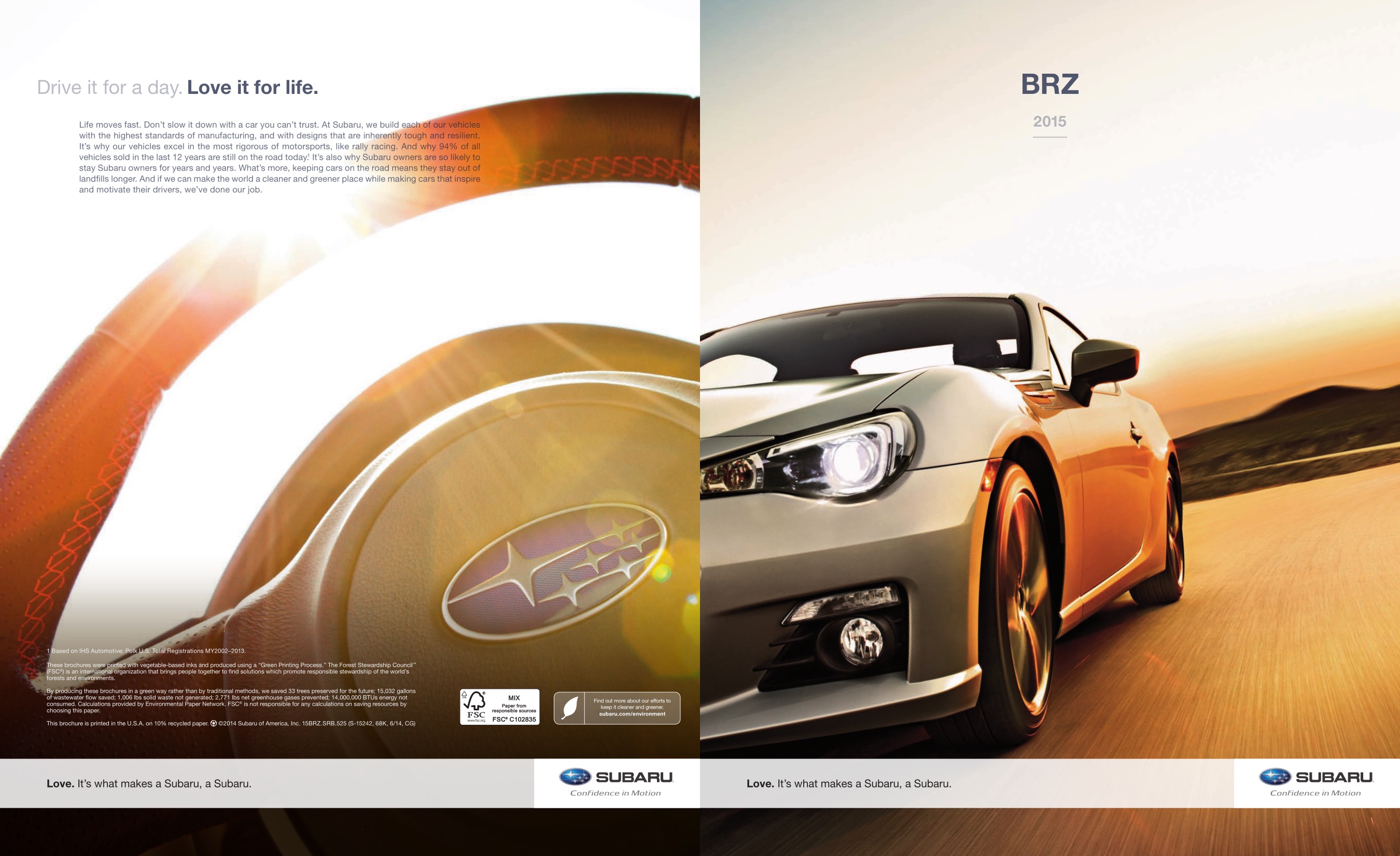 2015 Subaru BRZ Brochure